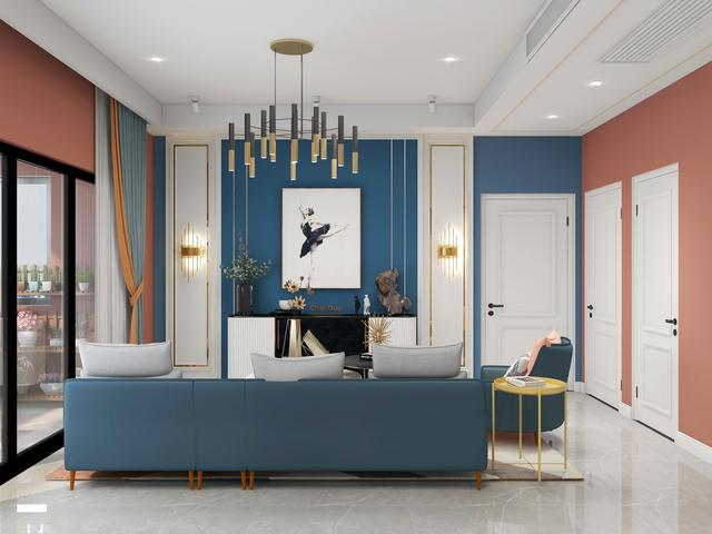 Interior decoration-art paint decoration effect drawing appreciation---Whampoa art paint
